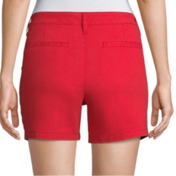 🍒St. John's Bay Vibrant Red Women's Shorts - Picture 10 of 12